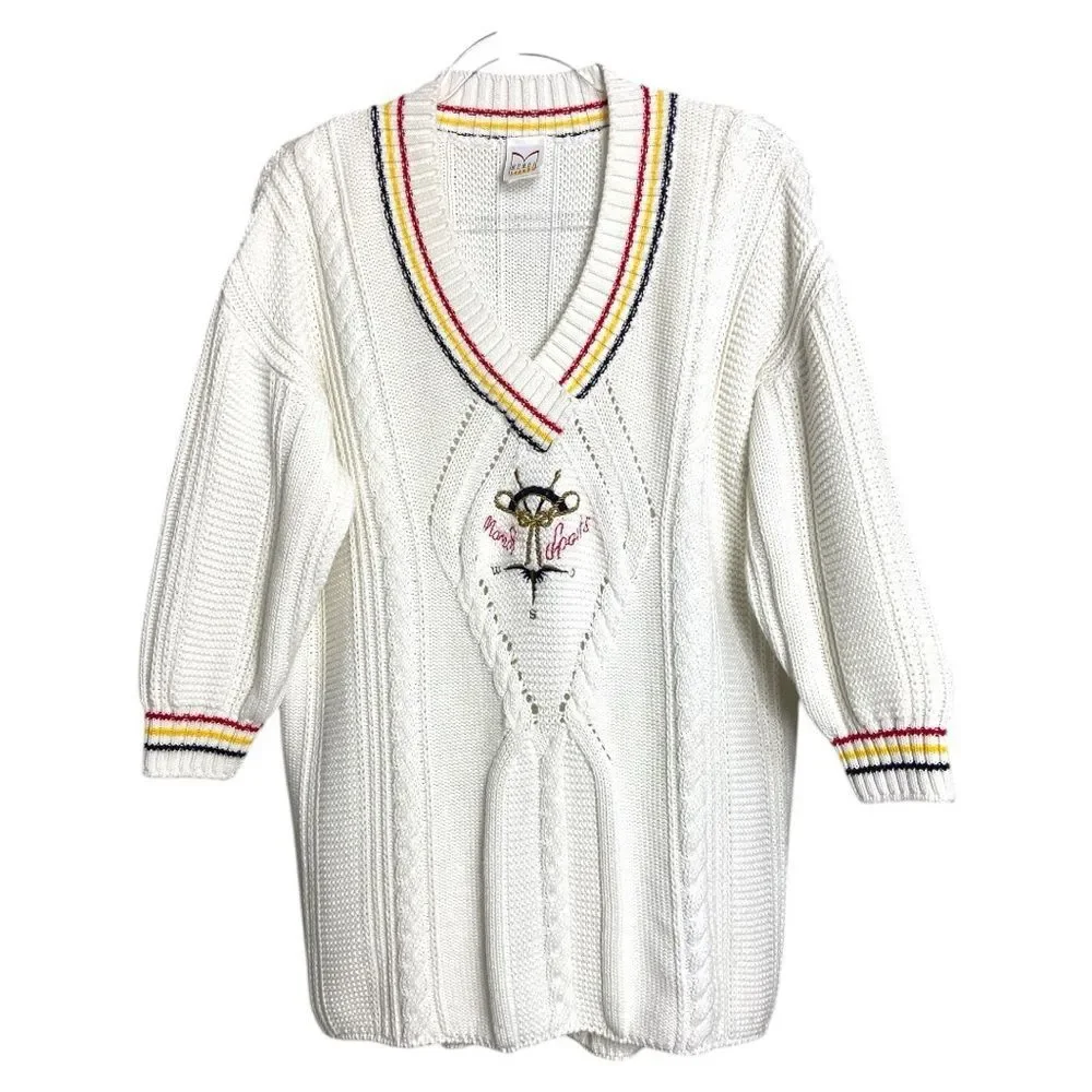 Vintage 80s Mondi Sport knit sweater size M/L